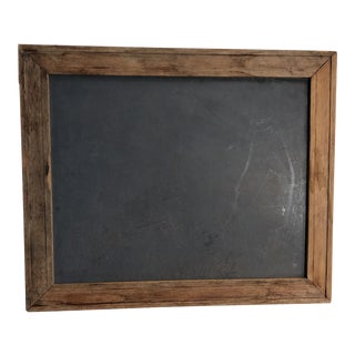 Vintage Wood Framed Chalkboard For Sale