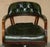 Vintage Chesterfield Captain's Chair in Bottle Green Tufted Leather For Sale - Image 3 of 18