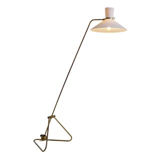 Model 56 Pendulum Floor Lamp by Robert Mathieu, France, 1952 For Sale