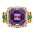 Natural Amethyst 4.75cts & Diamond 0.2cts Ring in 18k Gold For Sale