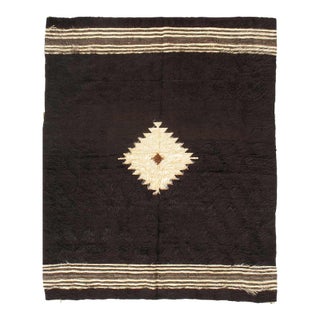 Antique Mohair Wool Navajo Design Rug For Sale