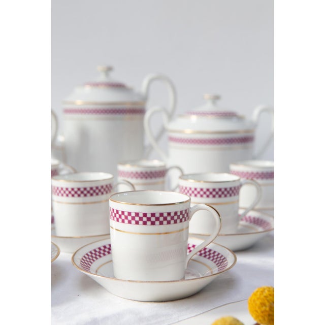 Antique Coffee Set from Limoges, 1890s, Set of 27 For Sale - Image 4 of 12