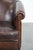 Stylish and Characterful Dark Brown Vintage Club Armchair in English Style Made of Sheepskin with Matching Piping For Sale - Image 9 of 16