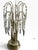 Hollywood Regency Vintage Hollywood Regency Crystal Prism Waterfall Table Lamp | Brass & Faceted Glass For Sale - Image 3 of 6