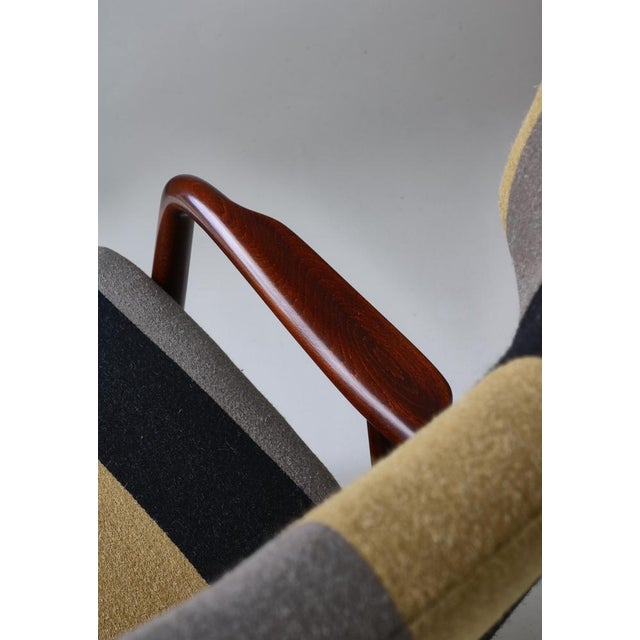 Wingback Armchair attributed to Eva & Nils Koppel for Slagelse Møbelværk, Denmark, 1947 For Sale - Image 13 of 18