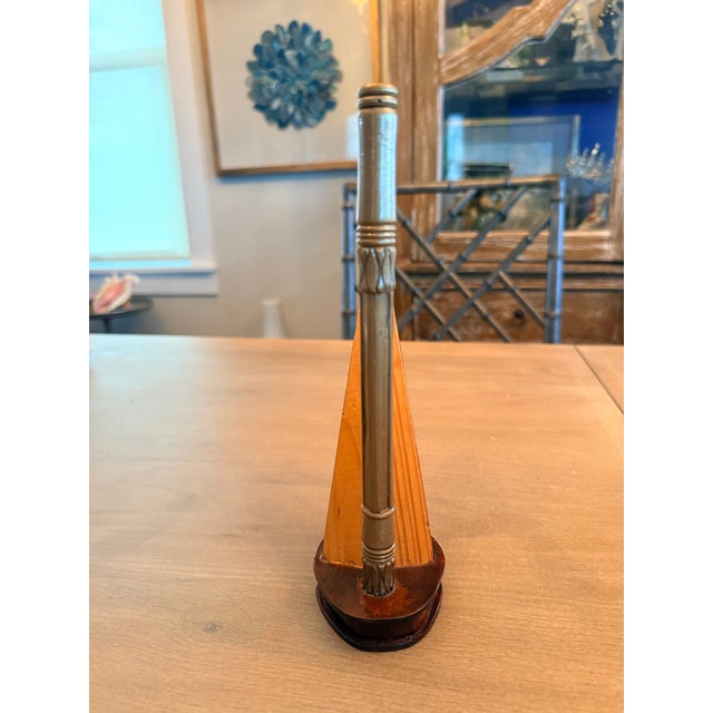 Traditional Vintage Wooden Miniature Harp For Sale - Image 3 of 10