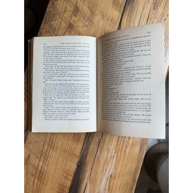 1940s 1940 Edition Ernest Hemingway for Whom the Bell Tolls Hardcover Book For Sale - Image 5 of 9