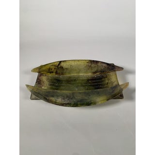 Antoine Leperlier Geometric Bowl in Bubbled Glass Paste, 20th Century For Sale