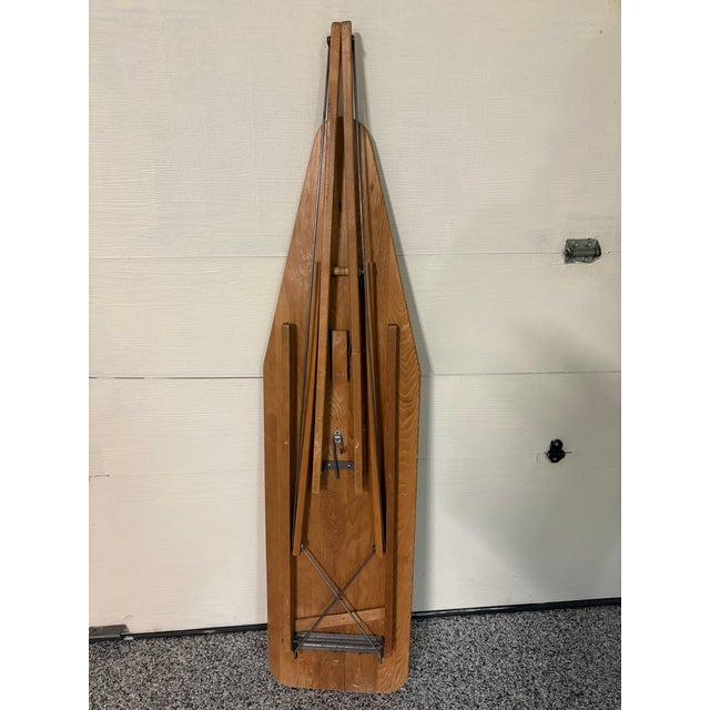 Early 20th Century Vintage Farmhouse Style Folding Wood Ironing Board For Sale - Image 4 of 5