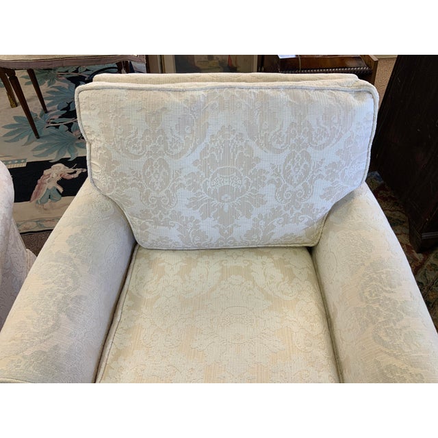 Late 20th Century 20th Century Pair of Upholstered Club Chairs For Sale - Image 5 of 12