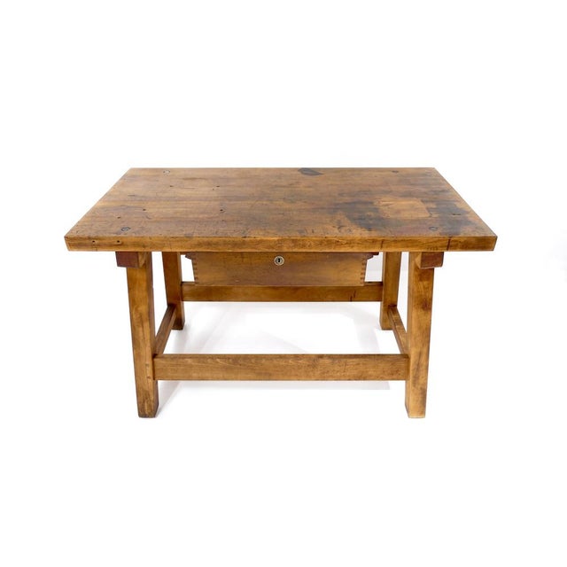 Vintage Swiss Workbench in Beech, 1930s For Sale - Image 18 of 18