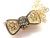 Metal Van Cleef & Arpels 18k Yellow Gold Diamond Coral Bow Pendant Necklace For Sale - Image 7 of 8