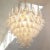 White and Crystal Color Murano Glass Petal Chandelier, Italy, 1990s For Sale - Image 4 of 11