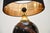1970s Vintage Italian Walnut and Brass Table Lamps, 1970, Set of 2 For Sale - Image 5 of 11