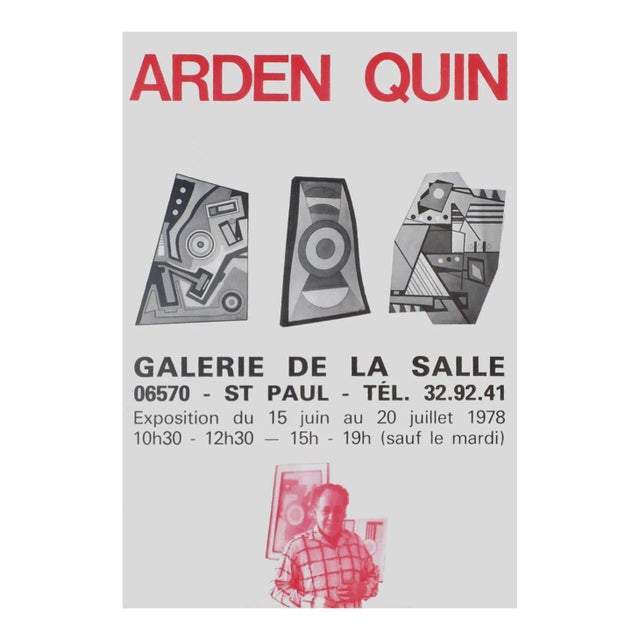 1978 Carmelo Arden-Quin Galerie De La Salle Exhibition Poster For Sale