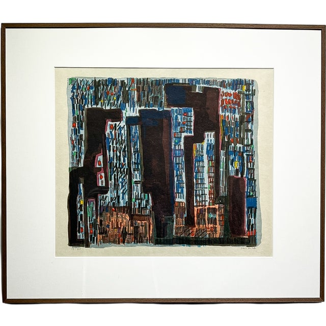 Maria Helena Vieira Da Silva, Transylvanie, 1974, Lithograph, Framed For Sale - Image 6 of 9