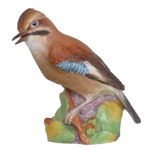 Royal Worcester 3248 Jay Bird Sitting on a Branch Porcelain Figurine