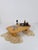 Mid-Century Italian Goatskin and Brass Coffee Table, 1970s For Sale - Image 4 of 18