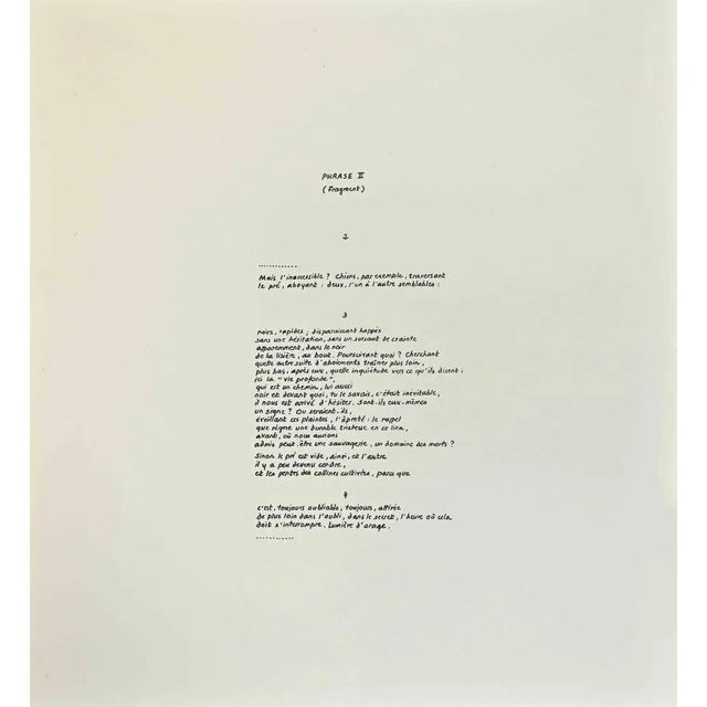 Phrases - Rappel is an Contemporary artwork realized by the Italian Contemporary artist Achille Perilli (1927 -2021) and...