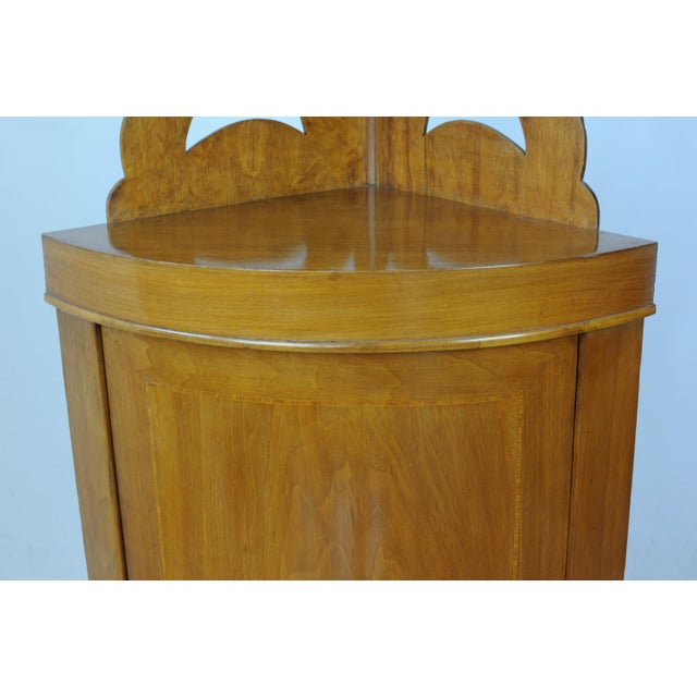 Corner Cupboard with Rounded Front, Early 20th Century For Sale - Image 9 of 14