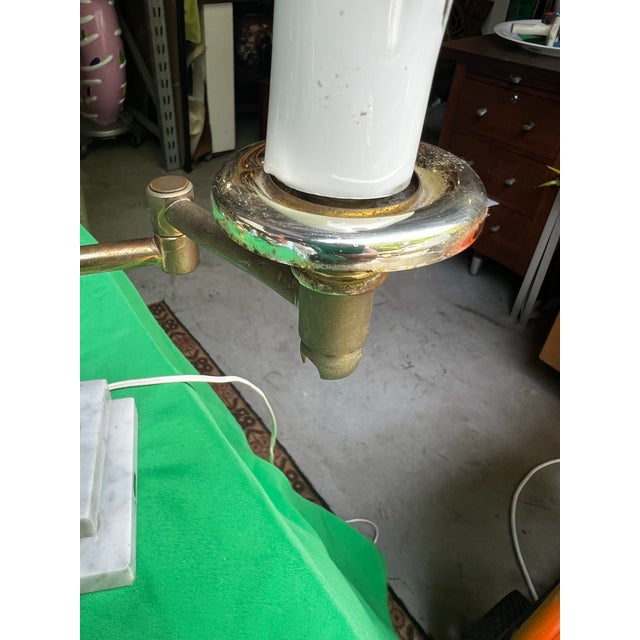 1970s Italian Marble Base Extending Desk Lamp For Sale - Image 11 of 12