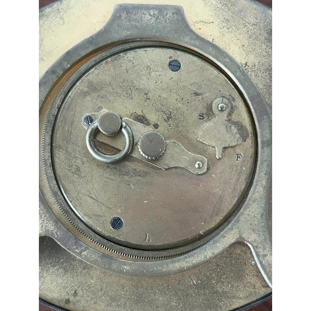 Art Deco Clock in Metal and Enamel, Esperia, 1930s For Sale - Image 10 of 11