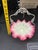 Cranberry Pink Silvercrest Ruffled Uranium Glass Antique Brides Basket Very rare UV reactive Excellent condition no...