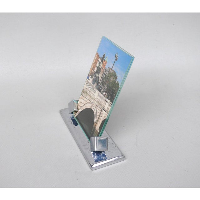Art Deco Chrome-Plated Picture Frame, Germany, 1920s For Sale - Image 3 of 16