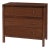 Nora 34 in. W Wood 3 Drawer Chest, Walnut For Sale