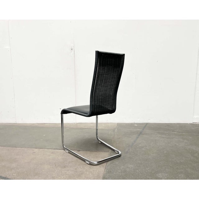 Gray German B25 Gray Cantilever Chairs with Fixed Leather Cushions from Tecta by Tecta and Jean Prouve, Set of 2 For Sale - Image 8 of 18