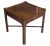 Chinese Late 20th Century Vintage Baker Chinese Chippendale Mahogany Carved Square End Table with Glass Top For Sale - Image 3 of 13
