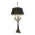 Louis-Philippe Ormolu Antique Lamp With Tole Shade Wax Candles For Sale