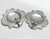 1990s Match Quatrefoil Polished Pewter Wall Sconces - A Pair For Sale - Image 5 of 9