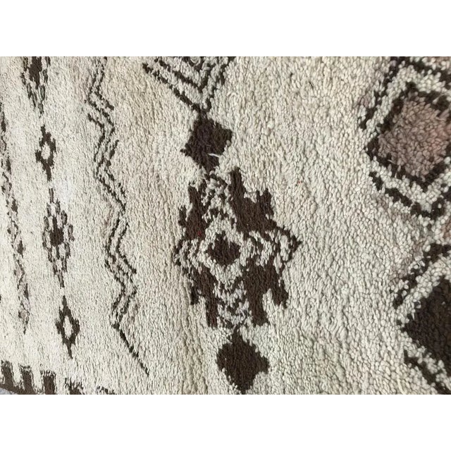 Brown Vintage Moroccan Rug For Sale - Image 8 of 12