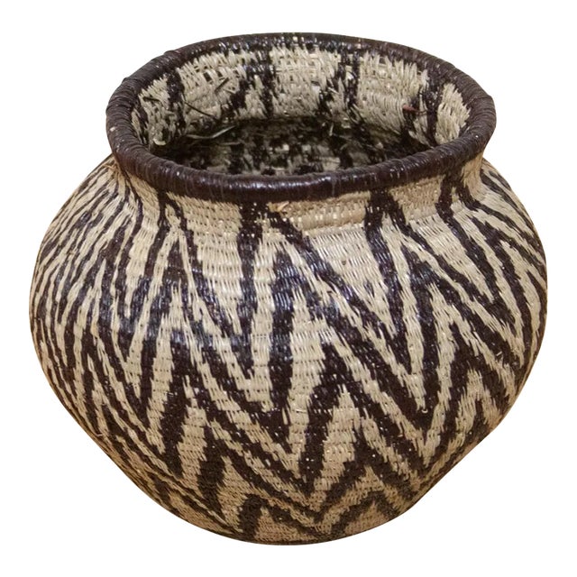 Vintage Petite Embera Basket From Panama For Sale