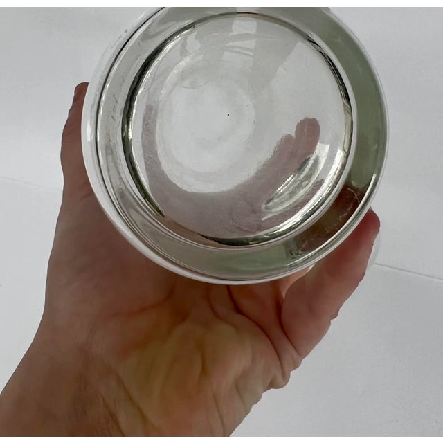 Vintage Clear Glass Pitcher With Etched Bamboo Leaves For Sale In Charleston - Image 6 of 13