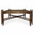Chinese Chippendale Style Faux Bamboo Brass Tray Form Square Coffee Table For Sale - Image 4 of 5