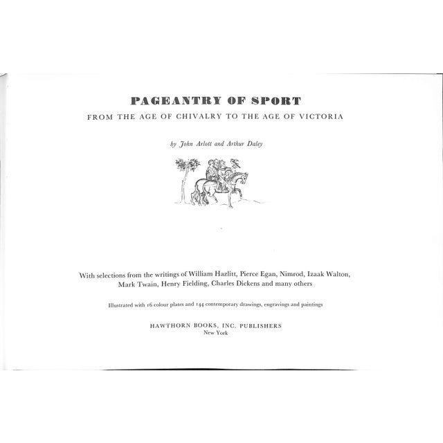 Traditional "Pageantry of Sport" 1968 Arlott, John and Daley, Arthur For Sale - Image 3 of 5