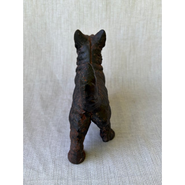 Antique Hubley Cast Iron Scottie Terrier Door Stop For Sale - Image 11 of 15