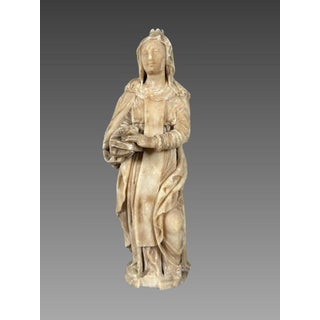 Flanders - Saint Anne, 16th century - Alabaster sculpture For Sale