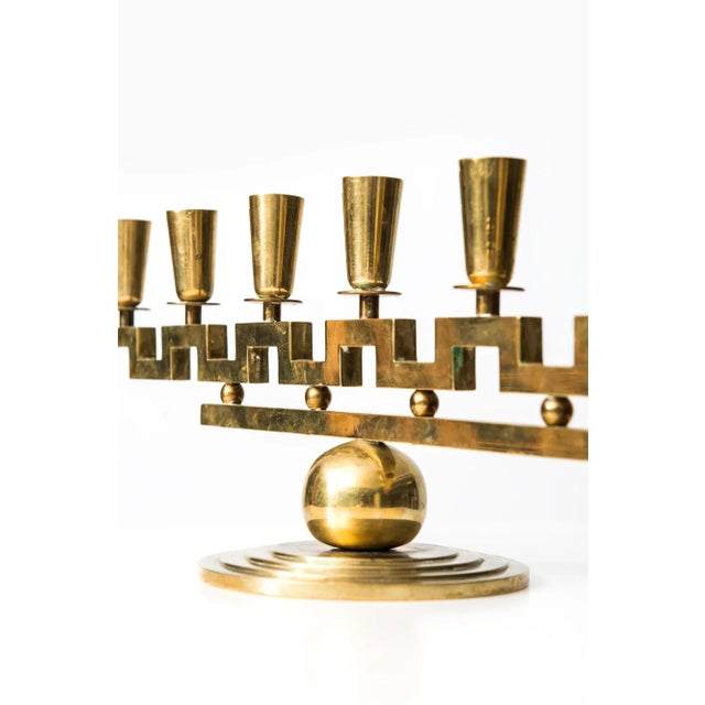 1940s Candleholder by Lars Holmström, 1940s For Sale - Image 5 of 8