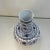 Vintage Chinoiserie Boho Chic Japanese Ink Blue & White Hobnail Porcelain Vase Attributed to Kutani. For Sale - Image 6 of 13