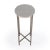 Metal Nigella Marble & Silver Cross Legs Accent Table, Multi-Color For Sale - Image 7 of 7