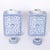 Blue Pair of Blue and White Porcelain Tea Caddies For Sale - Image 8 of 8
