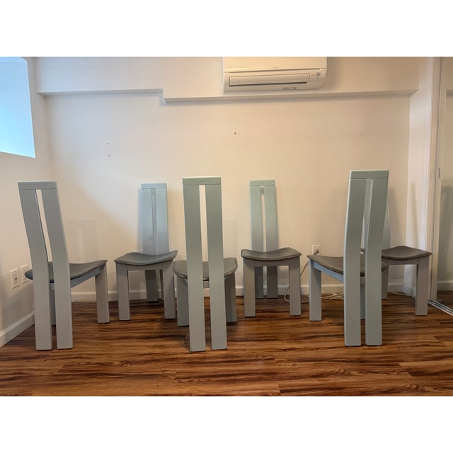 Costatini-Style Dining Chair Set of 6 - 1970s For Sale - Image 11 of 11
