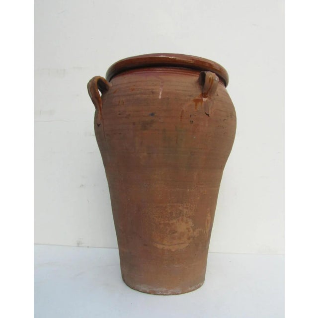 Rustic Vintage French Terracotta Earthenware Storage Pot, 1950s For Sale - Image 3 of 9