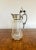 Superb quality antique Victorian glass and silver plated claret jug having a superb quality claret jug with a silver...