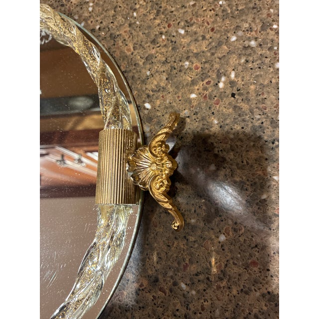 Vintage Ercole Barovier Venetian Murano Glass Mirror Tray For Sale In New York - Image 6 of 6