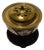 19th Century Imari Bowl Repurposed as an Inkwell Mounted in Brass. Charming Acorn Finial W Oak Leaves. For Sale