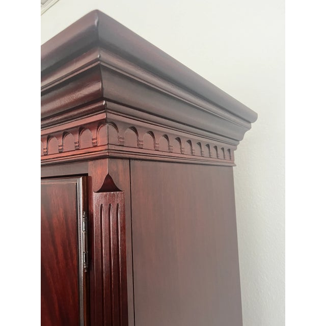 Brown 1980s Vintage Thomasville 18th Century Collection Armoire For Sale - Image 8 of 9